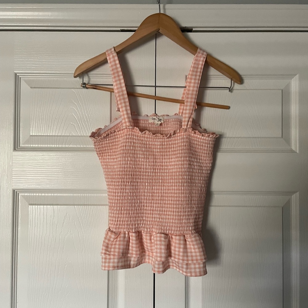 Love + Joy Peplum Tube Top